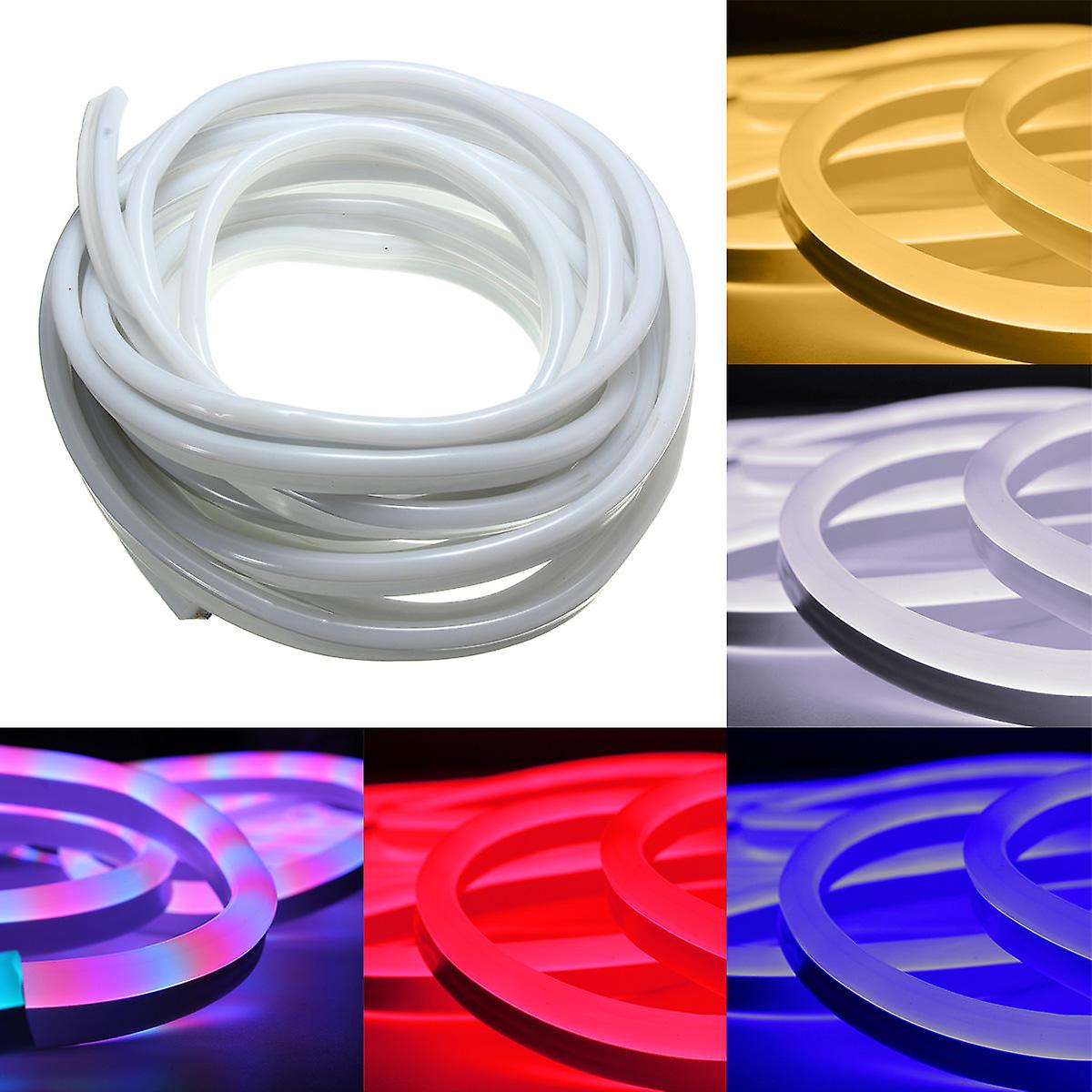10M 2835 LED ضوء حبل نيون مرن ، مقاوم للماء 220 فولت لديكور عيد الميلاد في الهواء الطلق