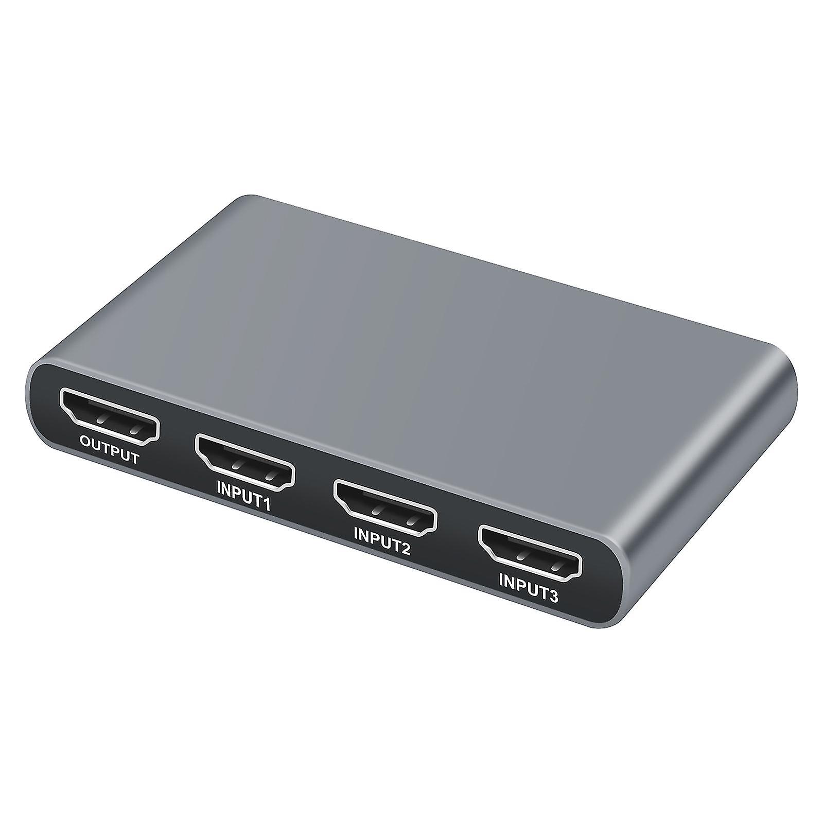 1 Set Video Switcher 3 Input 1 Output Plug And Play Hd-compatibele resolutie Sleutel / afstandsbediening 4k Hdmi Switcher voor Computer