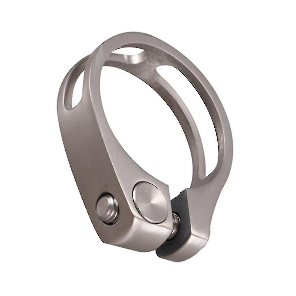 Titanium Alloy Seatpost Clamp 31.8mm Bicycle Saddle Tube Clamp Hollow Tube Clamp For 27.2mm Tube
