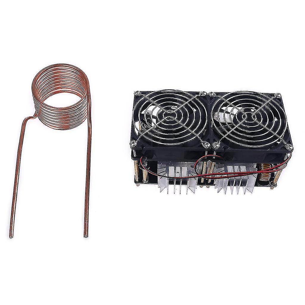 2000W 50A Zvs Induktionserwärmung Board Heater Module Flyback Driver Dissipation Coil Dual Fan mit Kupferrohr