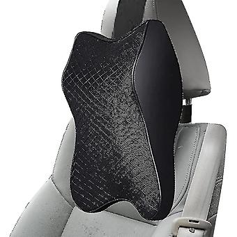 Encosto de cabeça do carro, travesseiros de pescoço cabeça de cabeça com espuma de memória, travesseiro de pescoço para suporte de pescoço, preto respirável