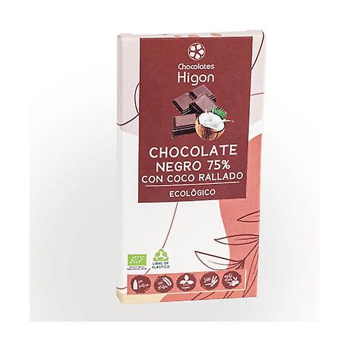 Dark chocolate 75% organic coconut 100 g