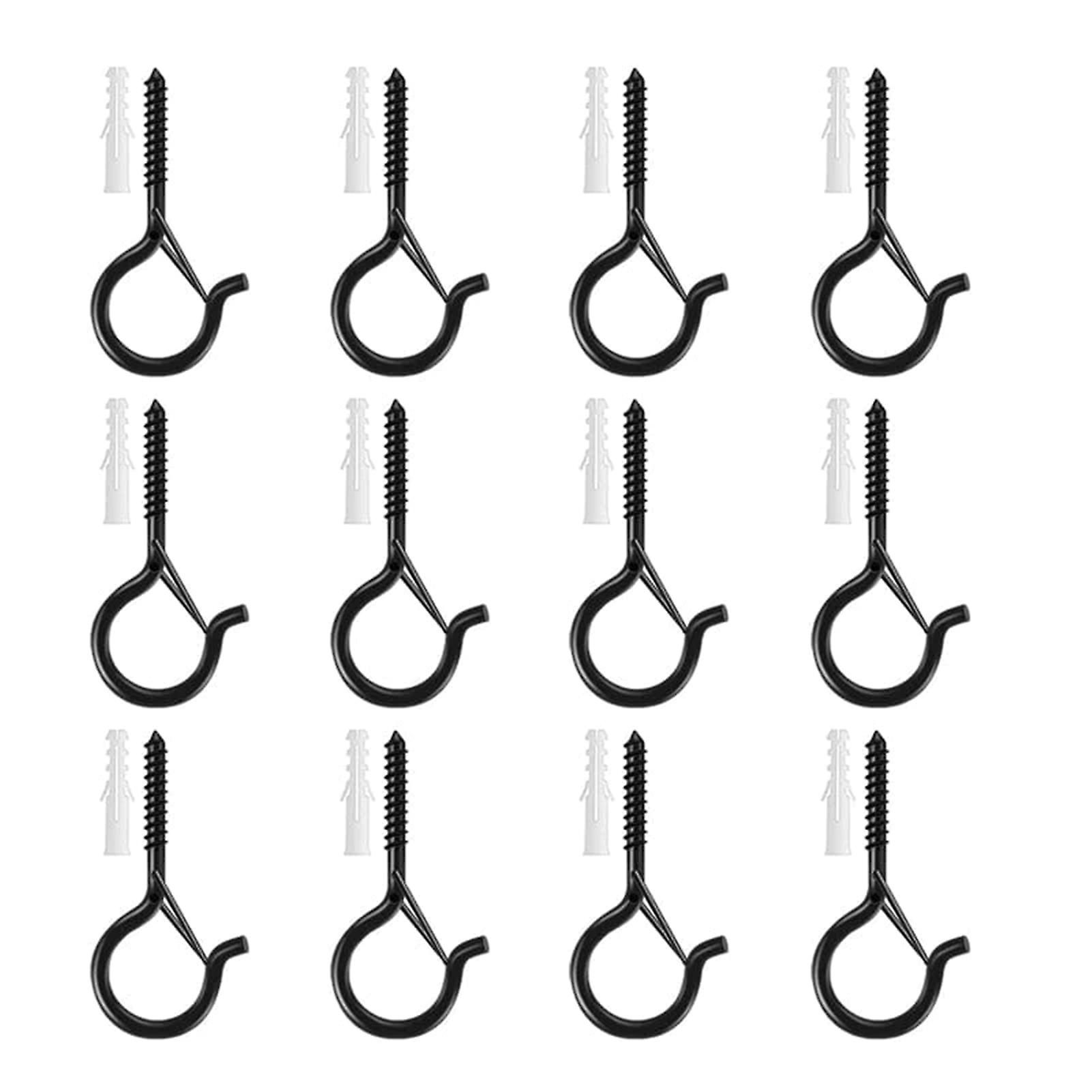 Anti-Drop Bonsais Hooks with Safety Buckle Multi-Purpose Stable Screw Hooks for Wind Chimes
