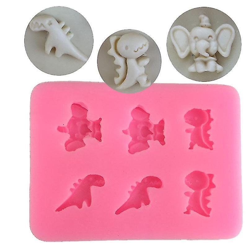 ケーキパンモールド漫画ベビーエレファントシェイプドロップグルーモールド2個