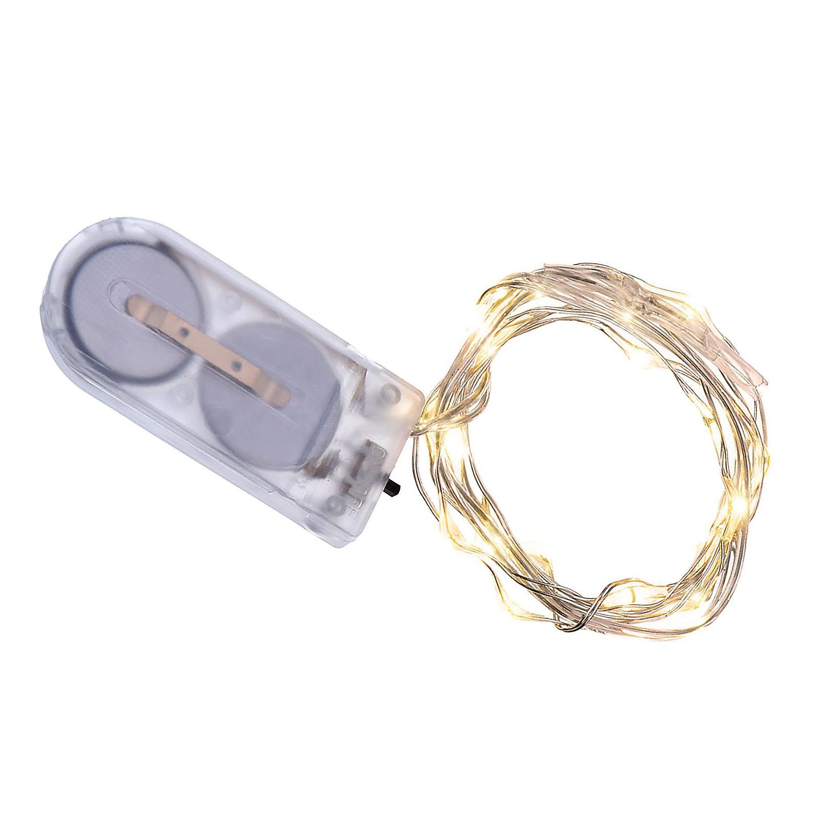 12PCS 6.6ft Waterproof Copper Wire Fairy String Lights, Warm LED