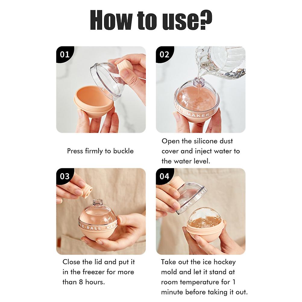 Bulb Shaped Ice Ball Mold Silicone Ice Ball Maker Mold Easy Release Round Ice Mold for Home Use