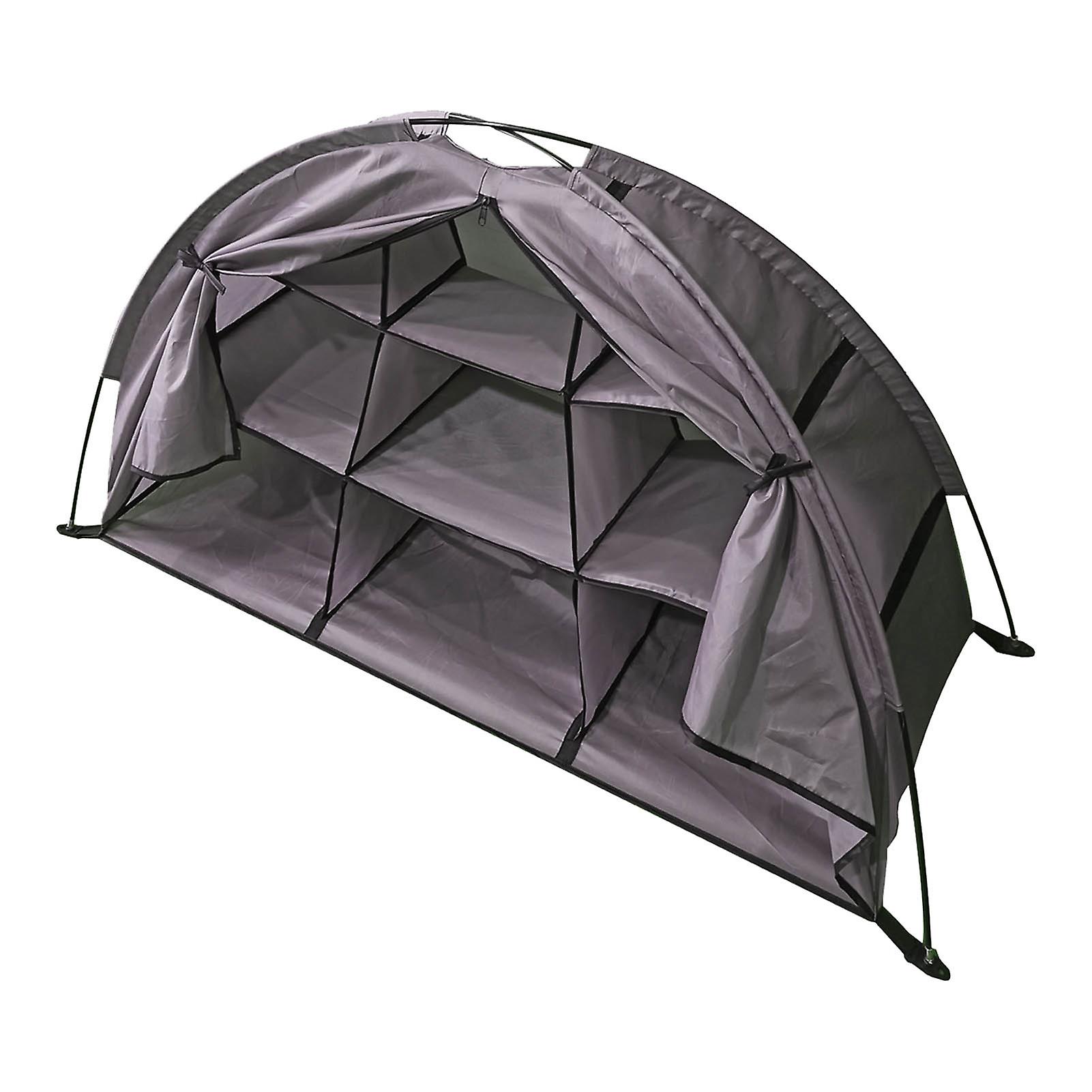 Camping Shoes Organizer 9 Shelf Classified Organization Large Capacity Foldable Portable Camping Storage Cabinet