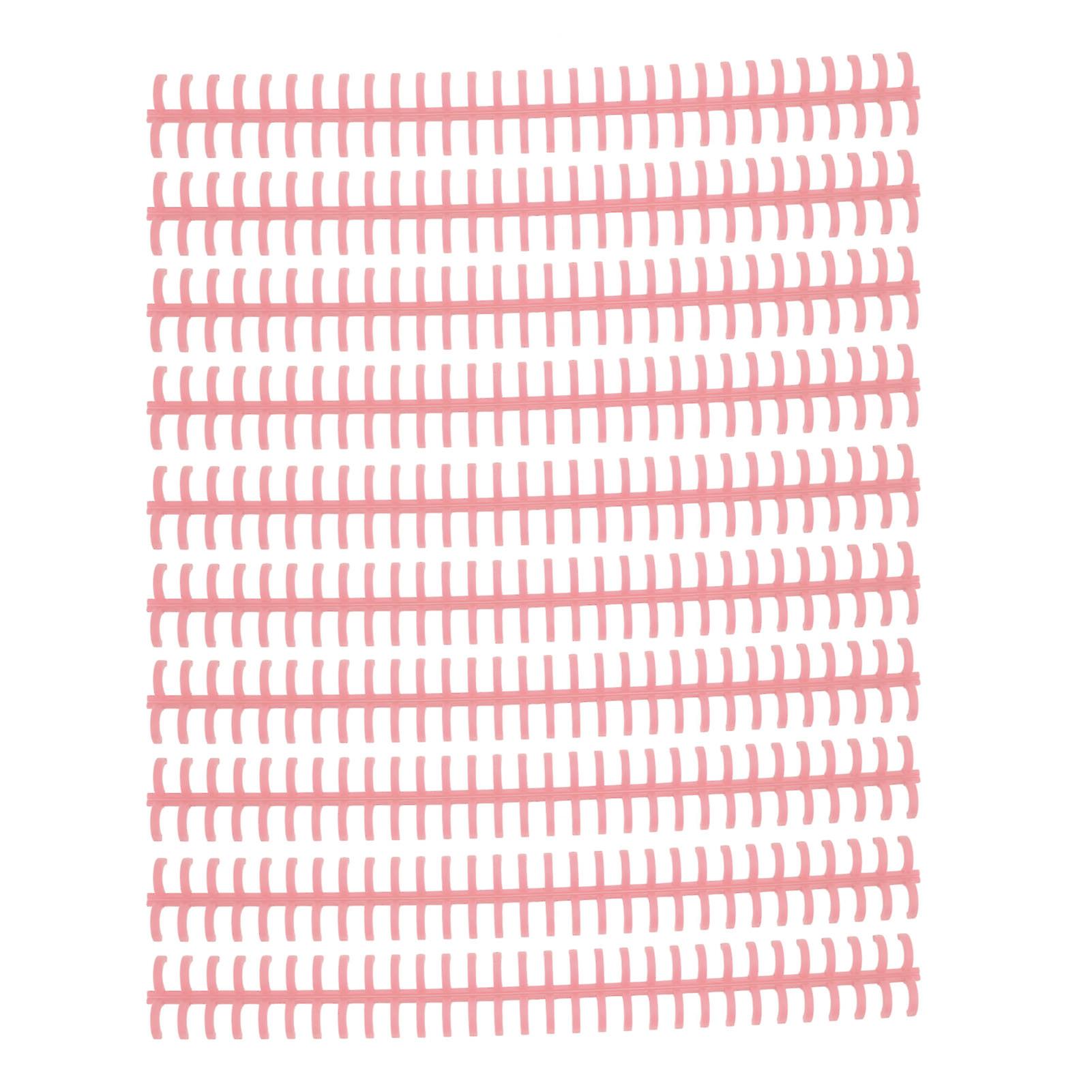 10 Pcs Loose Leaf Binding Spine 30 Hole Cuttable Wear Resistant PP Plastic 10mm Binding Comb for Student Office