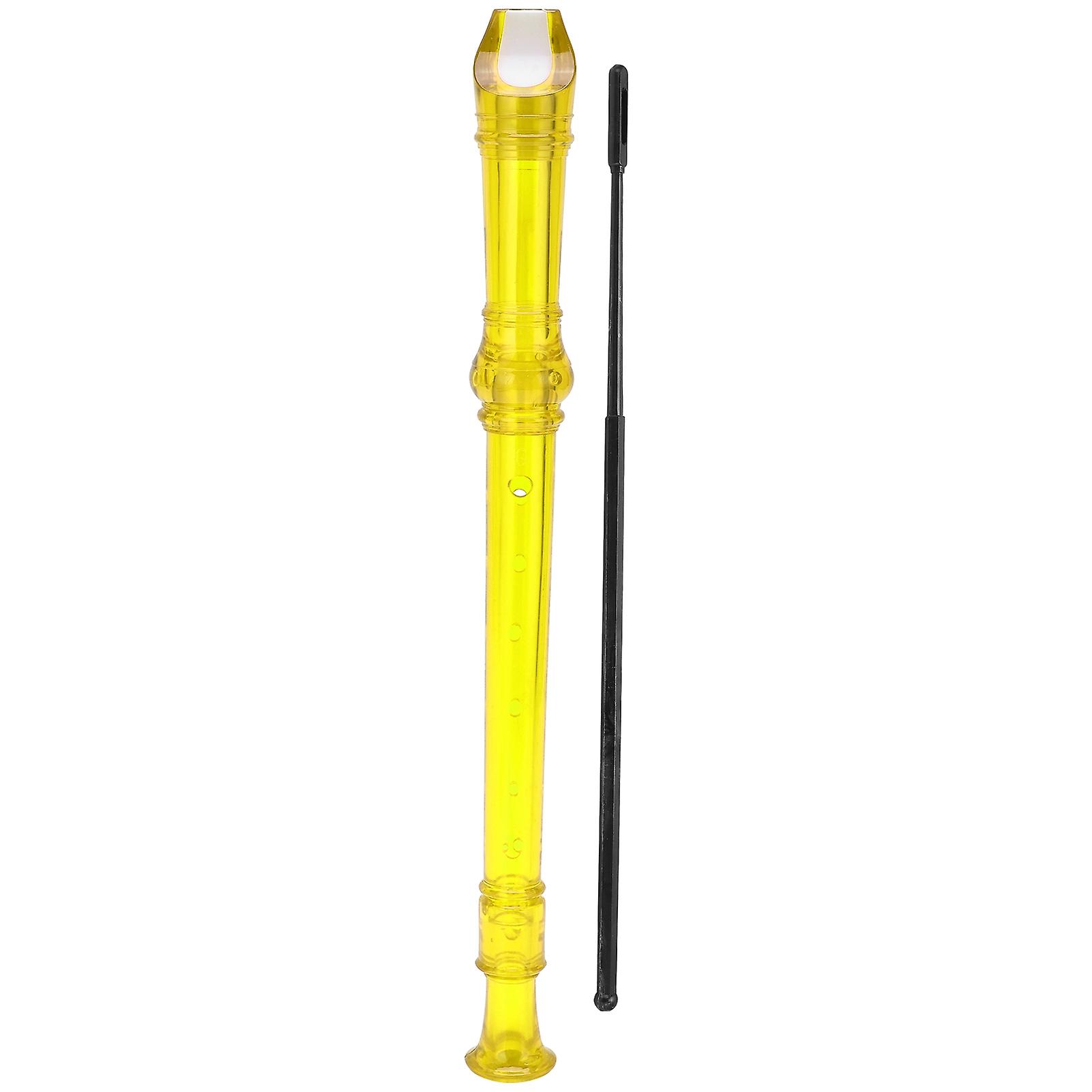 Clarinette 8 trous ABS Transparent avec tige de nettoyage Instrument à vent aigu portable