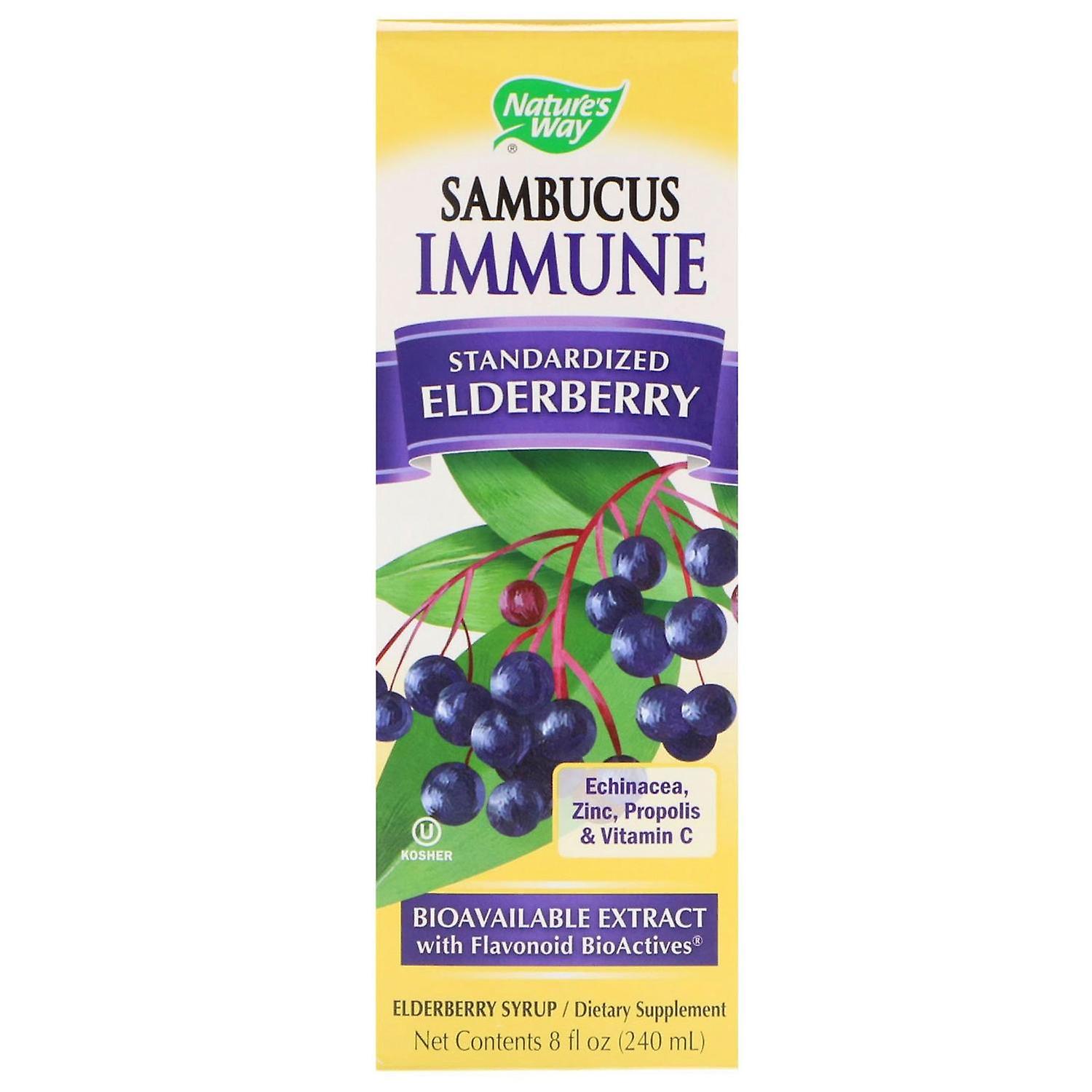 Nature's Way, Sambucus Immune, Vlierbes, Gestandaardiseerd, 8 fl oz (240 ml)