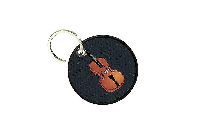 Key holder round keys printed double-sided violin musical instrument