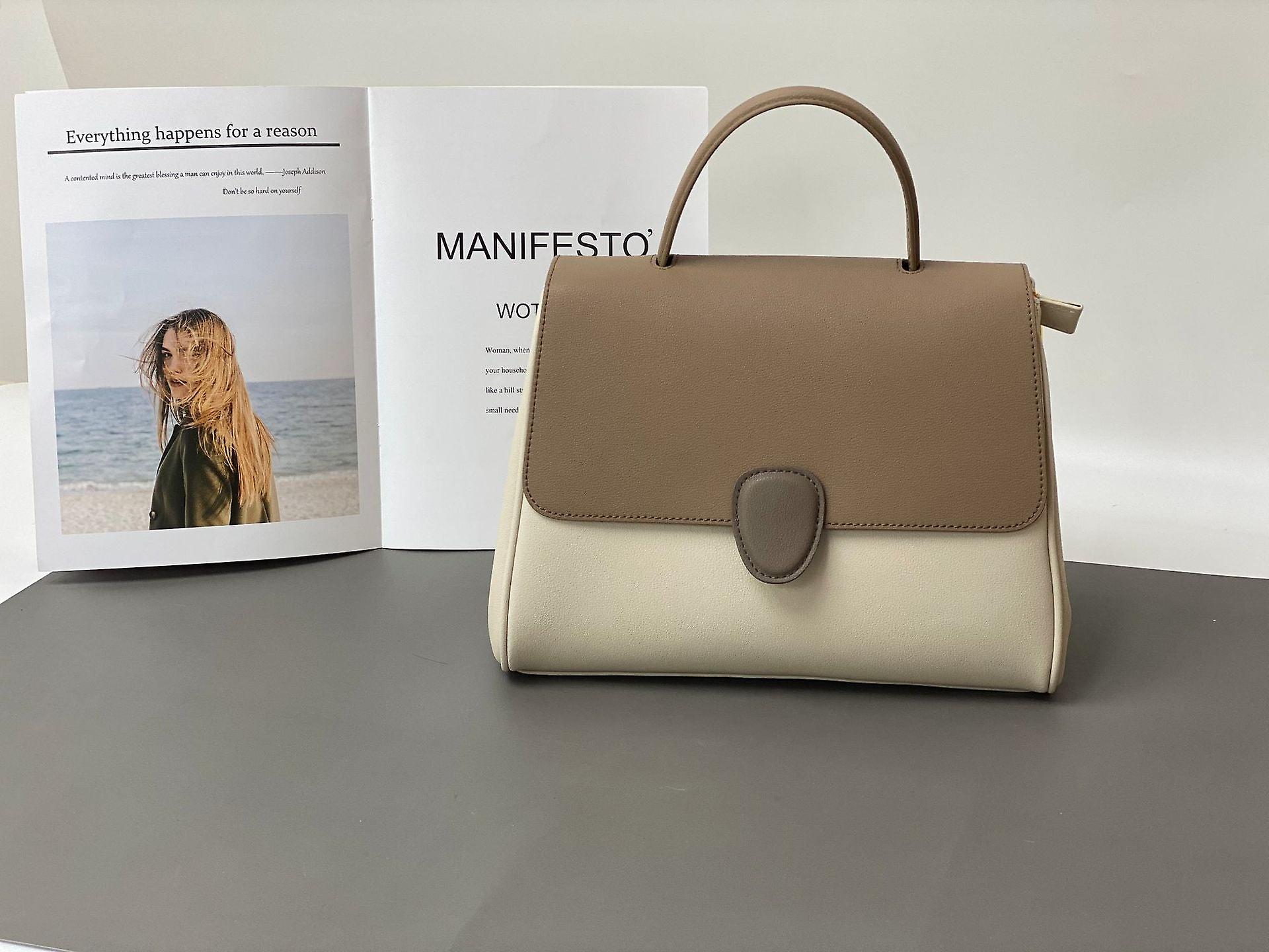 Ladies Women Leather Handbag Niche Tote Bag Advanced Texture Large Capacity Shoulder Messenger Bag