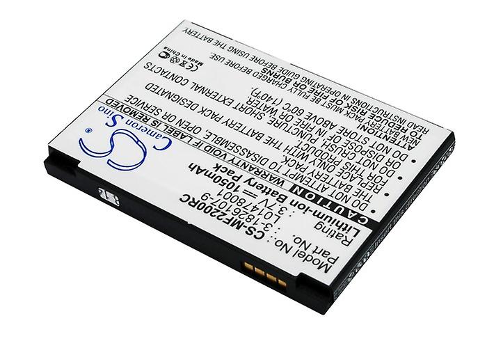 Hotspot Battery for Novatel Wireless 40115114.00 L01478001 MiFi2200 MiFi 1050mAh