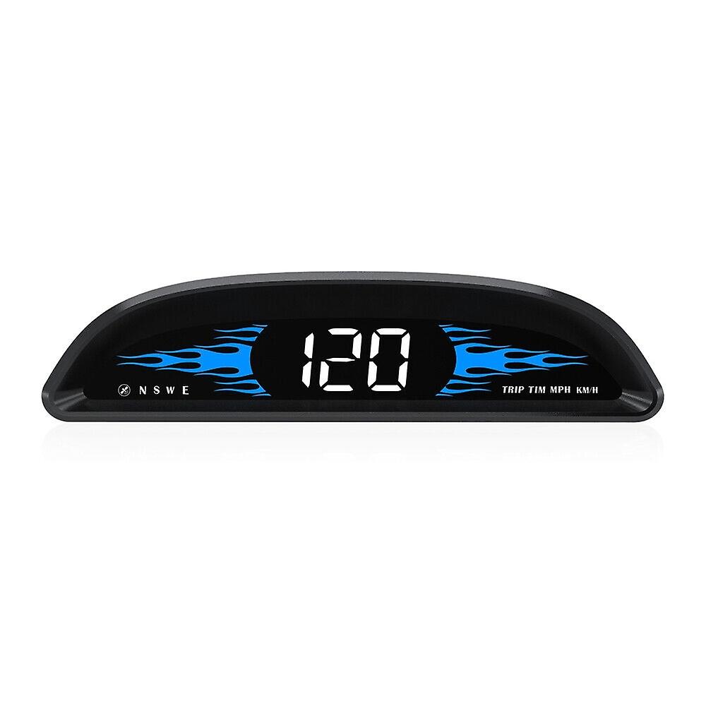 Digital GPS Speedometer Universal Car HUD Head Up LED Display Overspeed Alarm