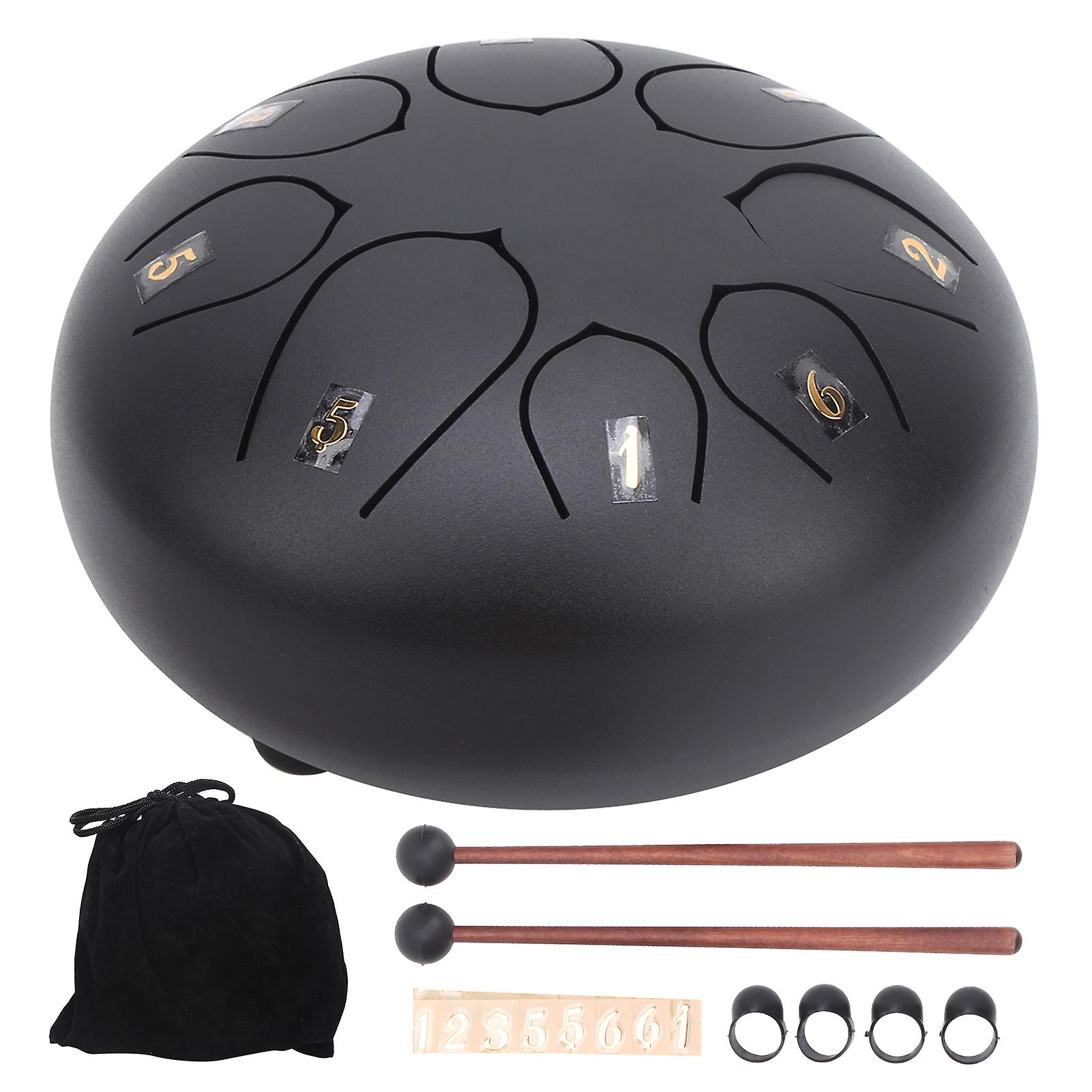 Tambor de Língua de Aço, Instrumento Musical de Percussão, 6 polegadas