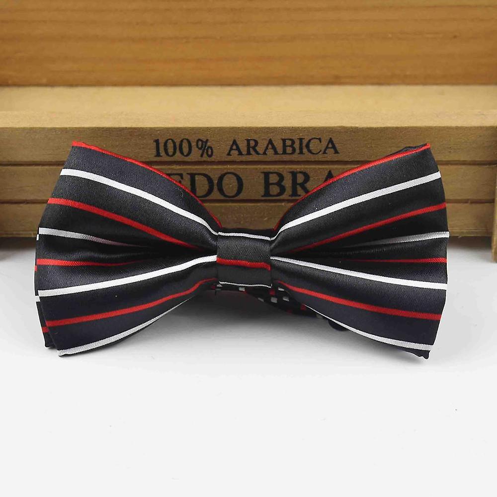 men's bow tie elastic bow tie smooth tie soft matte butterfly decorative pattern solid color ties