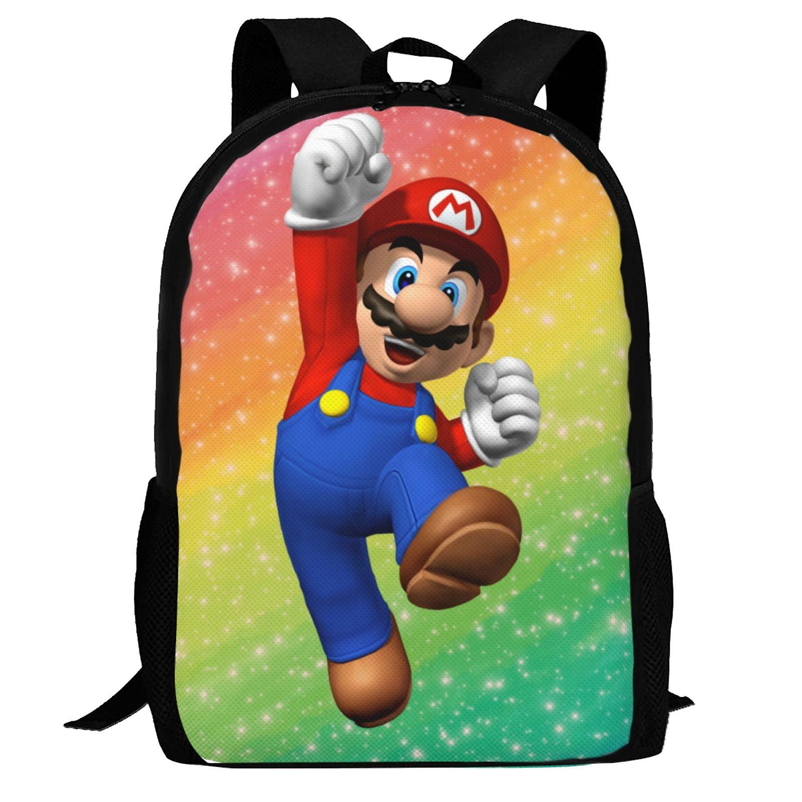 Super Mario Backpack,3d Print Laptop Backpack Lightweight Casual Daypack Bookbag Multi-Function Travel Backpack