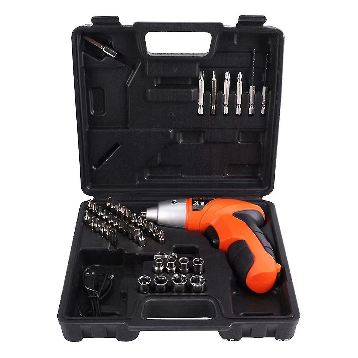 45pcs 4.8v Electric Screwdriver Set Usb Cable Rechargeable Lithium Electric Screwdriver Combination