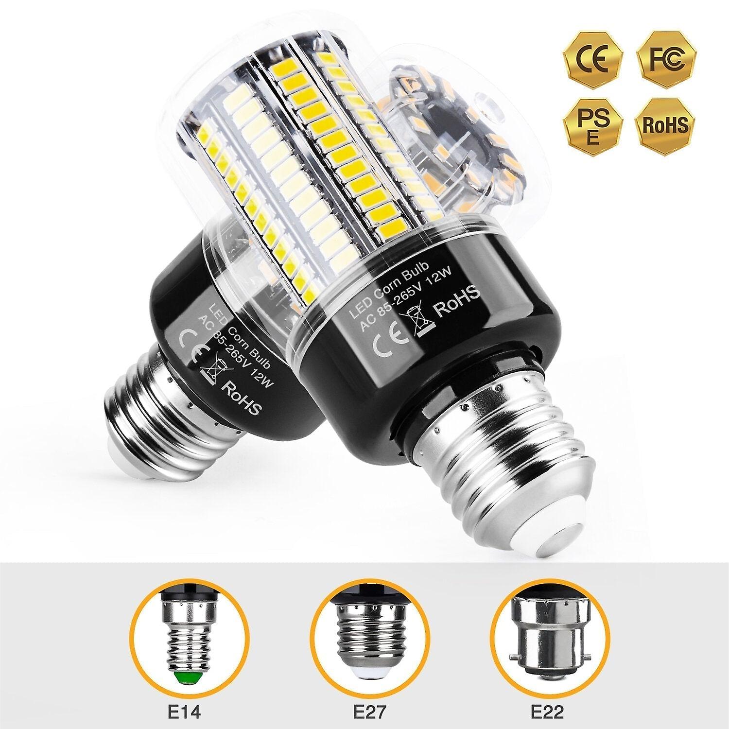Ac85v~265v E27/e14/b22 Led Corn Bulb 5736 Led Black Aluminum Substrate Corn Light Bulb