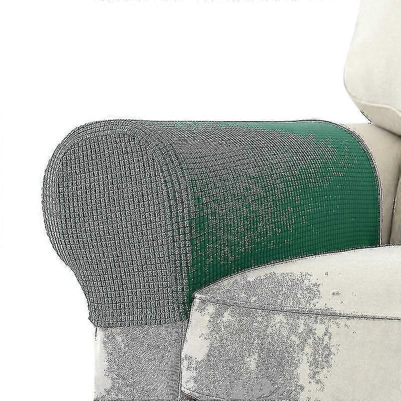 2 Pcs Stretch Armrest Covers Spandex Jacquard Arm Covers Soft And Elastic Protector For Chairs Couch Sofa Armchair Slipcovers Recliner Sofa-Good