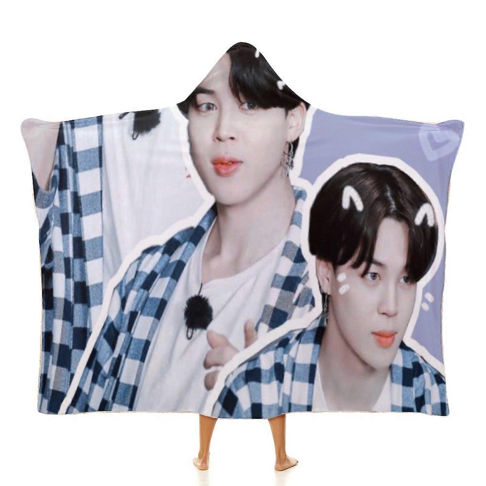 BTS Jimin (155) Blanket Wearable Cartoon Cosplay Hoodie Throw