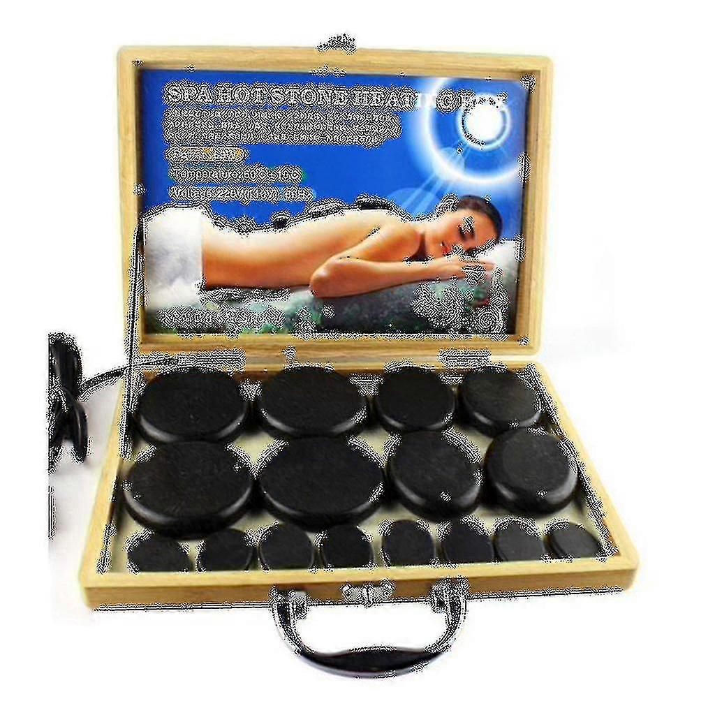 الحجر الساخن روك صندوق التدفئة تدليك الحجر أدفأ حالة سخان الاتحاد الأوروبي التوصيل Tw