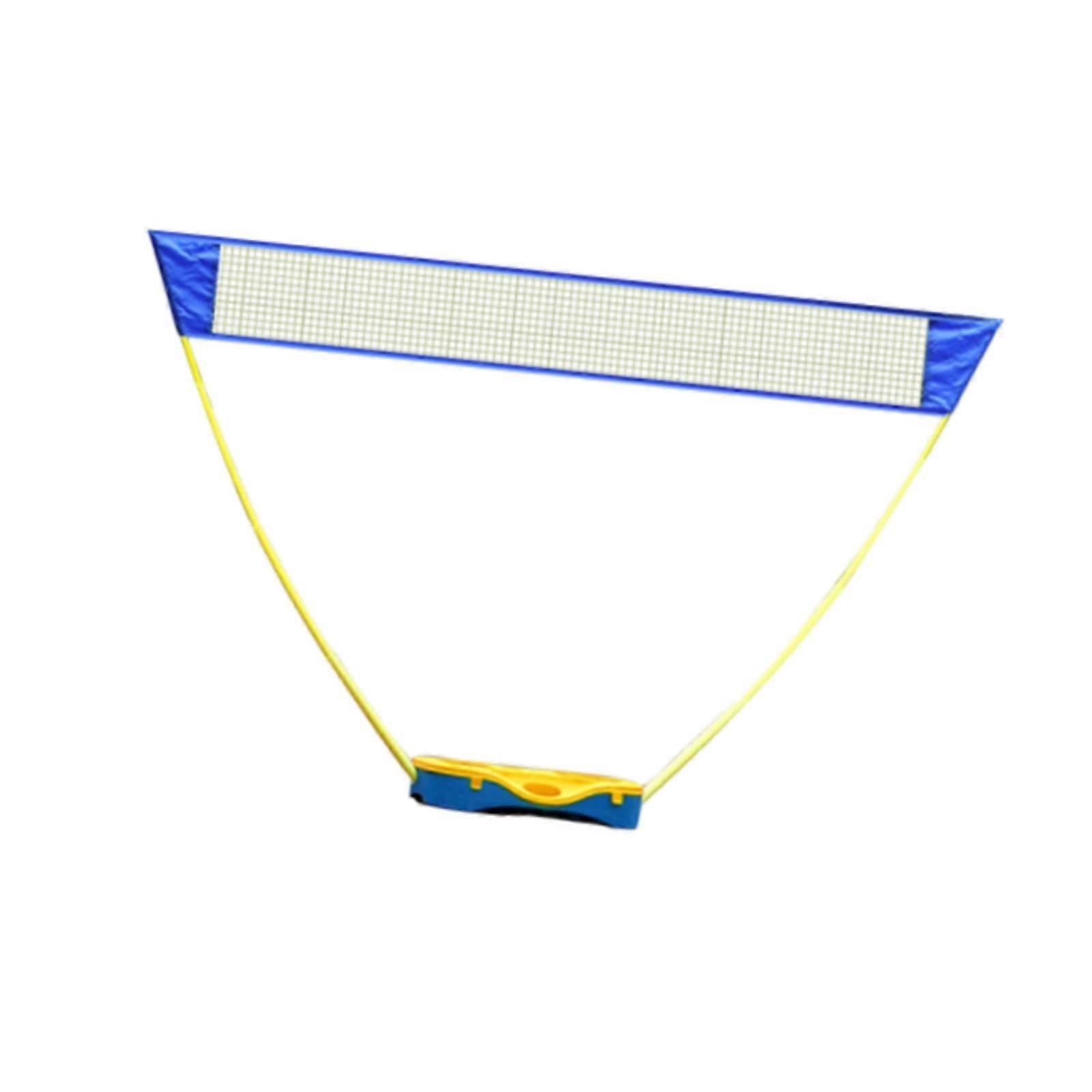 Portable Badminton Net with Stand Folding for Garden Courtyard Entertainment 3M Yellow Base