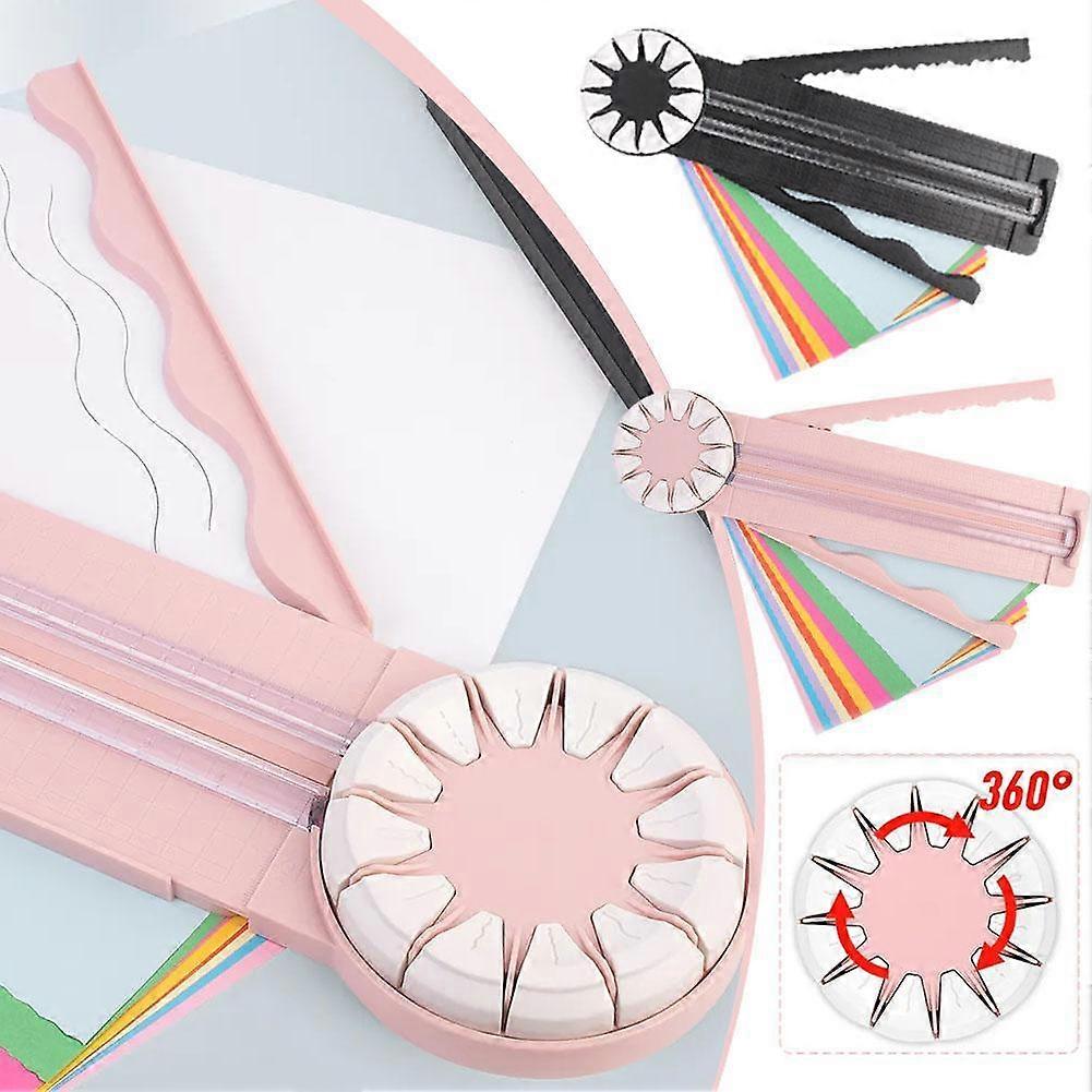 12 in 1 Edge Cutter for Paper Crafts, Multifunctional Paper Card Cutter Trimmer