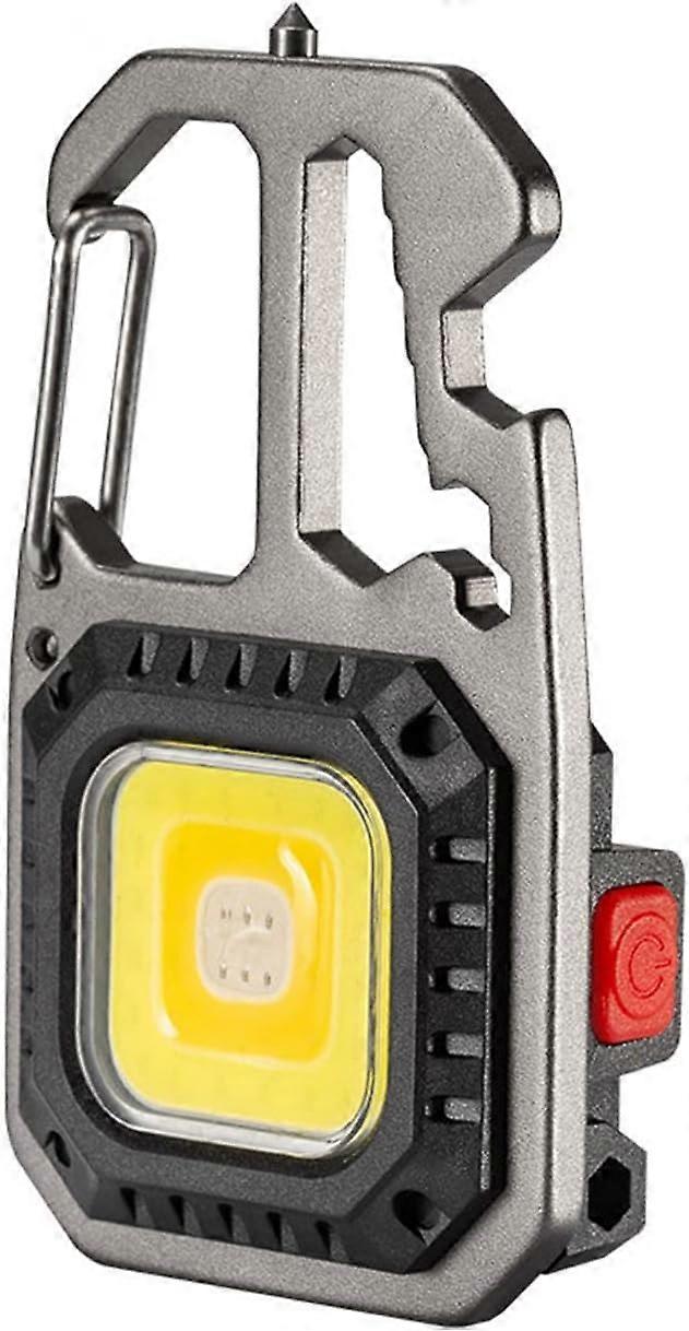 COBFlashlight נייד נייד כיס עבודה LED 7 מצבים - מפתח ברגים נטען פותחן בקבוקים LED לשימוש קמפינג