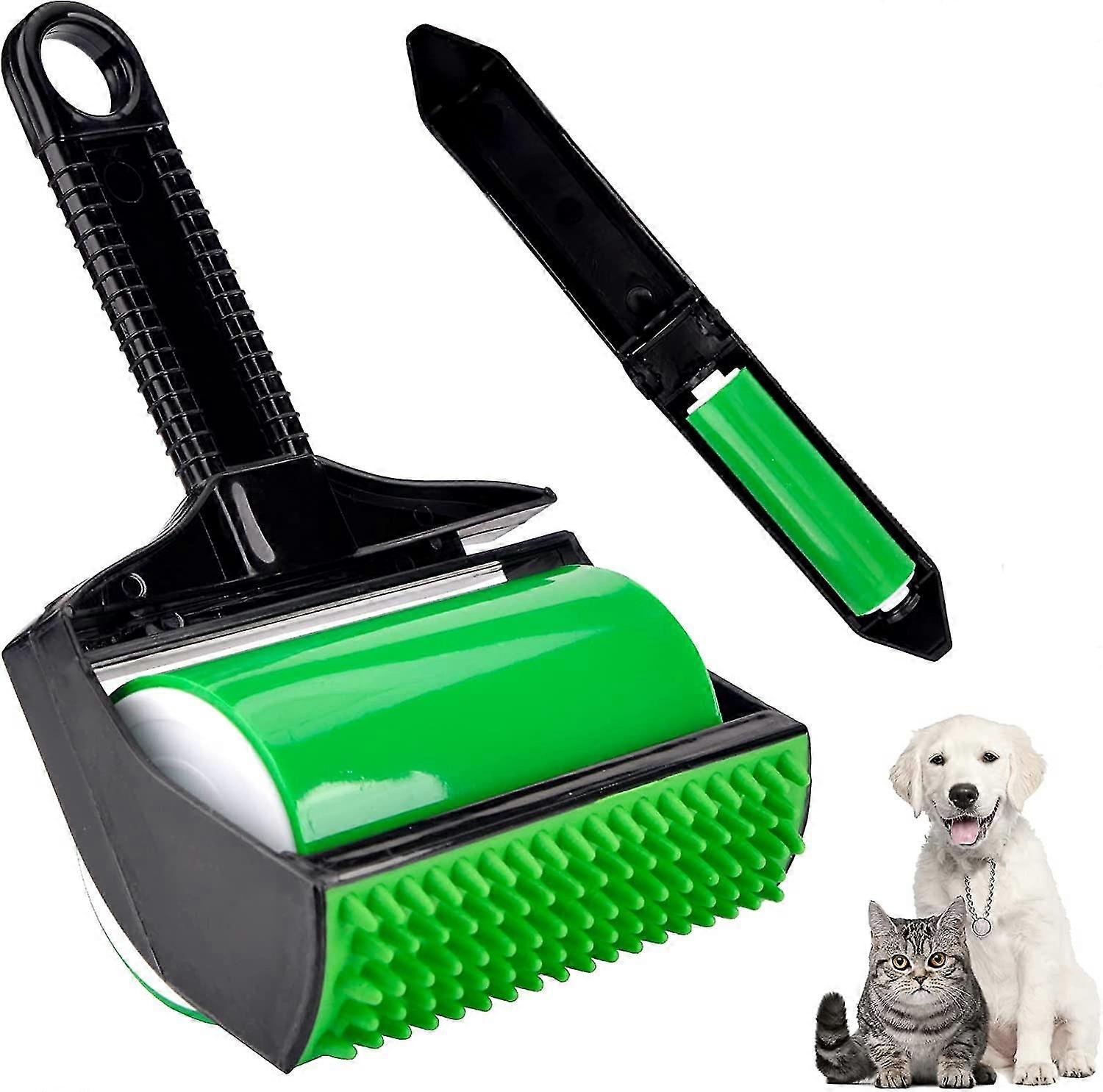 2piece Set Reusable Sticky Lint Roller, Stick It Roller, Washable Silicone Stick It Lint Roller