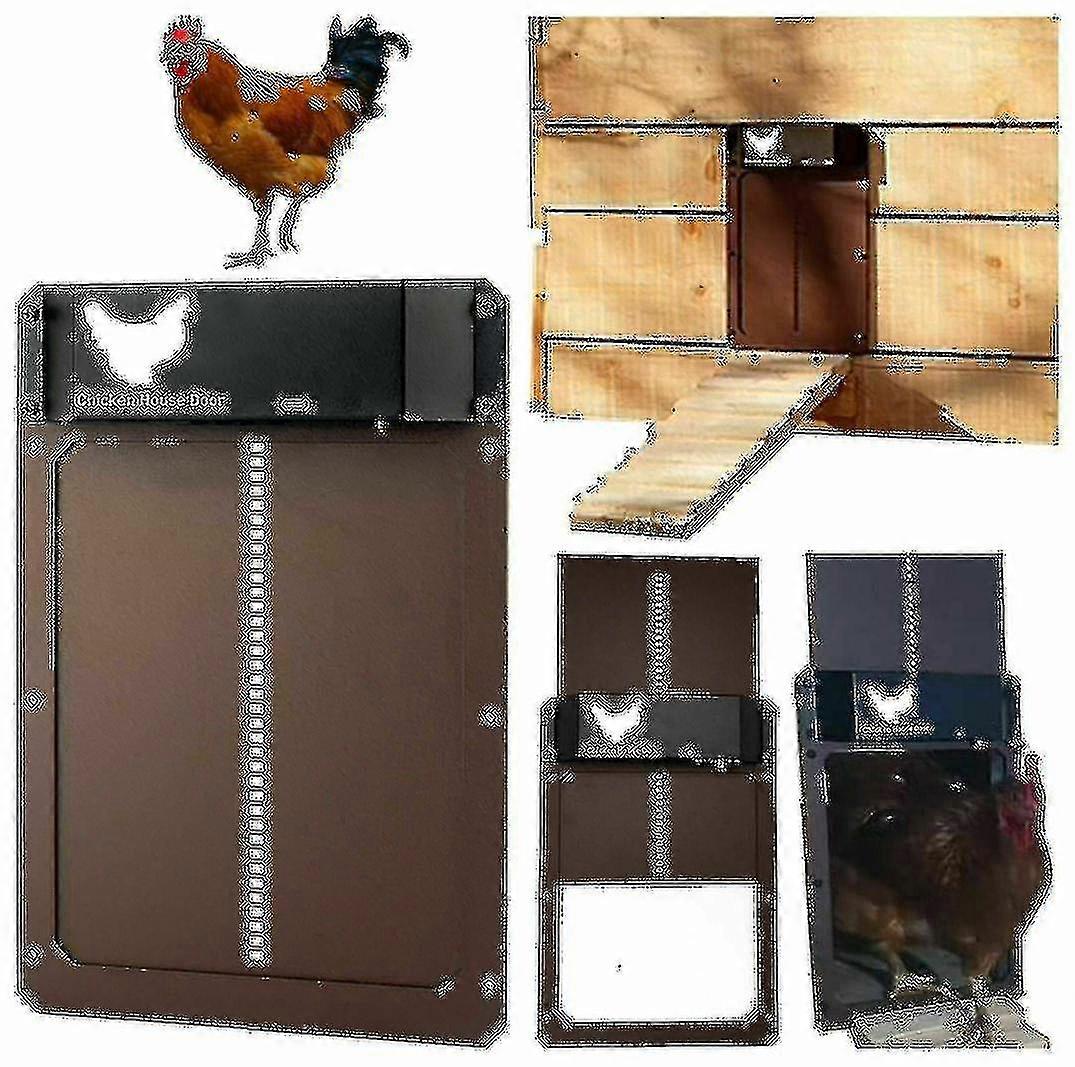 Automatic Chicken Coop Door Light-sensitive Automatic Door Chicken Pets Door