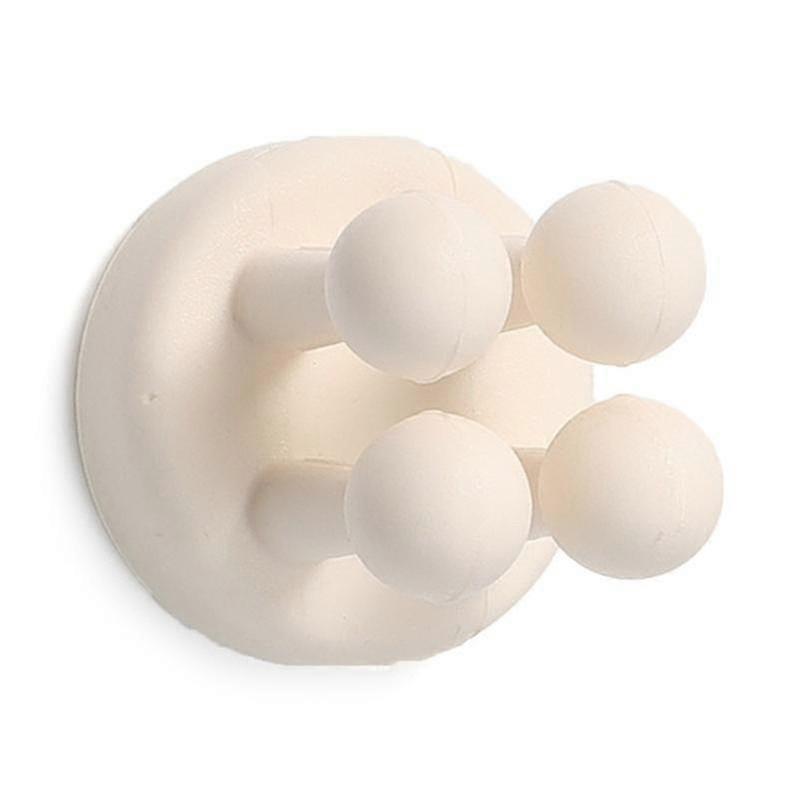 מחזיק מברשת שיניים סיליקון מחזיק סכין גילוח וו רב תכליתי עמיד למים מחזיק וו מברשת שיניים דבק עצמי