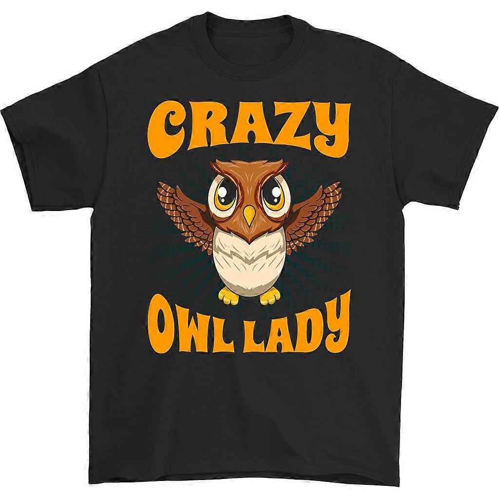 Crazy Owl Lady T-shirt