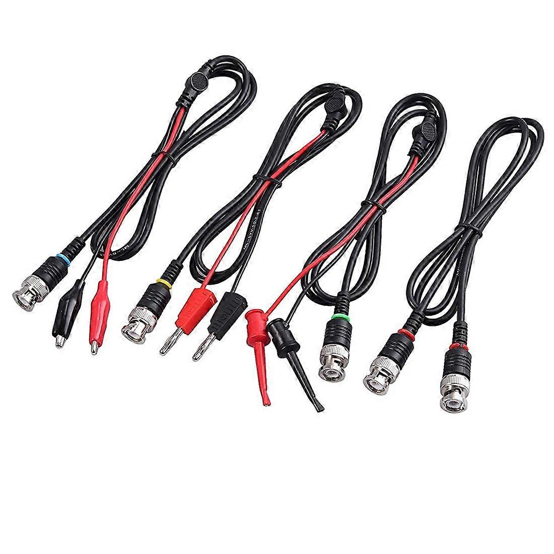 Universal Oscilloscope Probe with Accessories Kit 100MHz Oscilloscope Clip Probes with BNC to Test Lead Kit