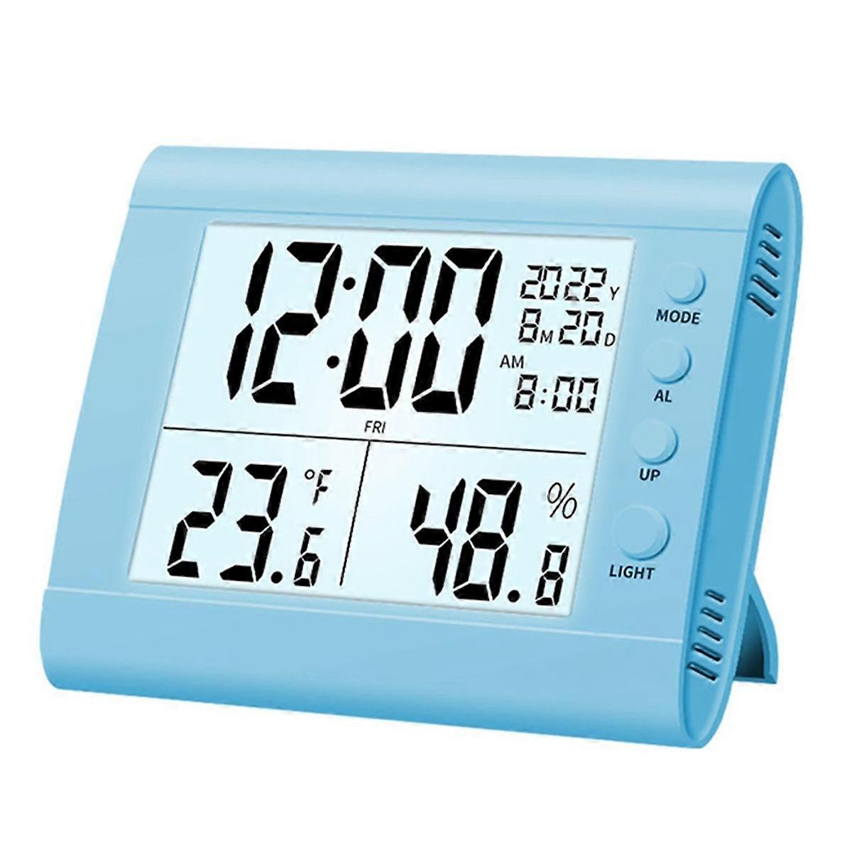 Digital Alarm Clock, Electronic Clock LED Display Electronic Clock Stereo, Gift for Friends and Chi