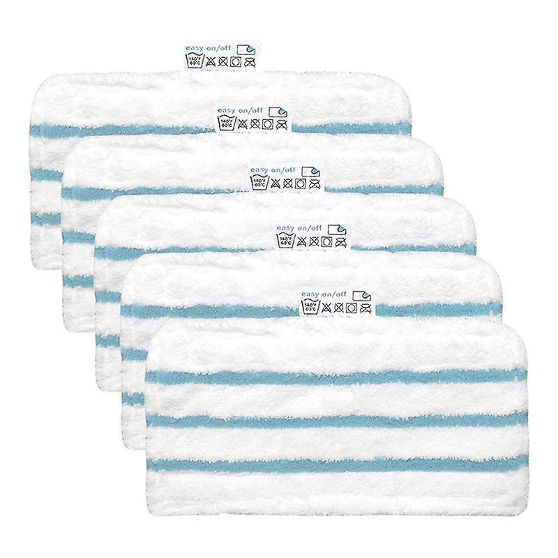 Pack of 5 Washable Microfiber Pads for Mop Replacement Cover with FSM1616, FSM1630