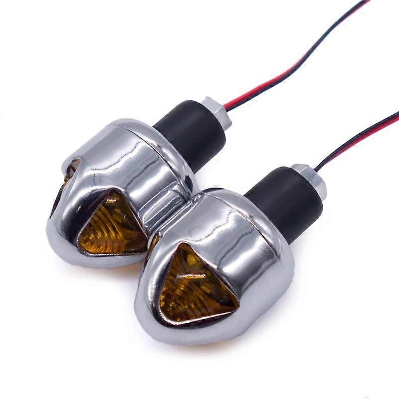 12V Turn Signals Light Motorcycle Handle Bar End Blinker Handlebar Light