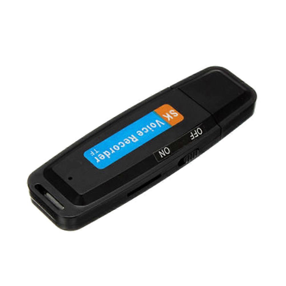 Mini U-Disk Digital Audio Recorder USB 3.0 Flash Drives Maximum Support 32GB Memory Card Black
