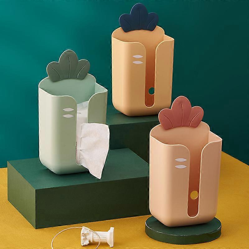 Tissue Box Cute Holder Wall Mounted Tissue Holder Organizer Container Countertop for Kitchen