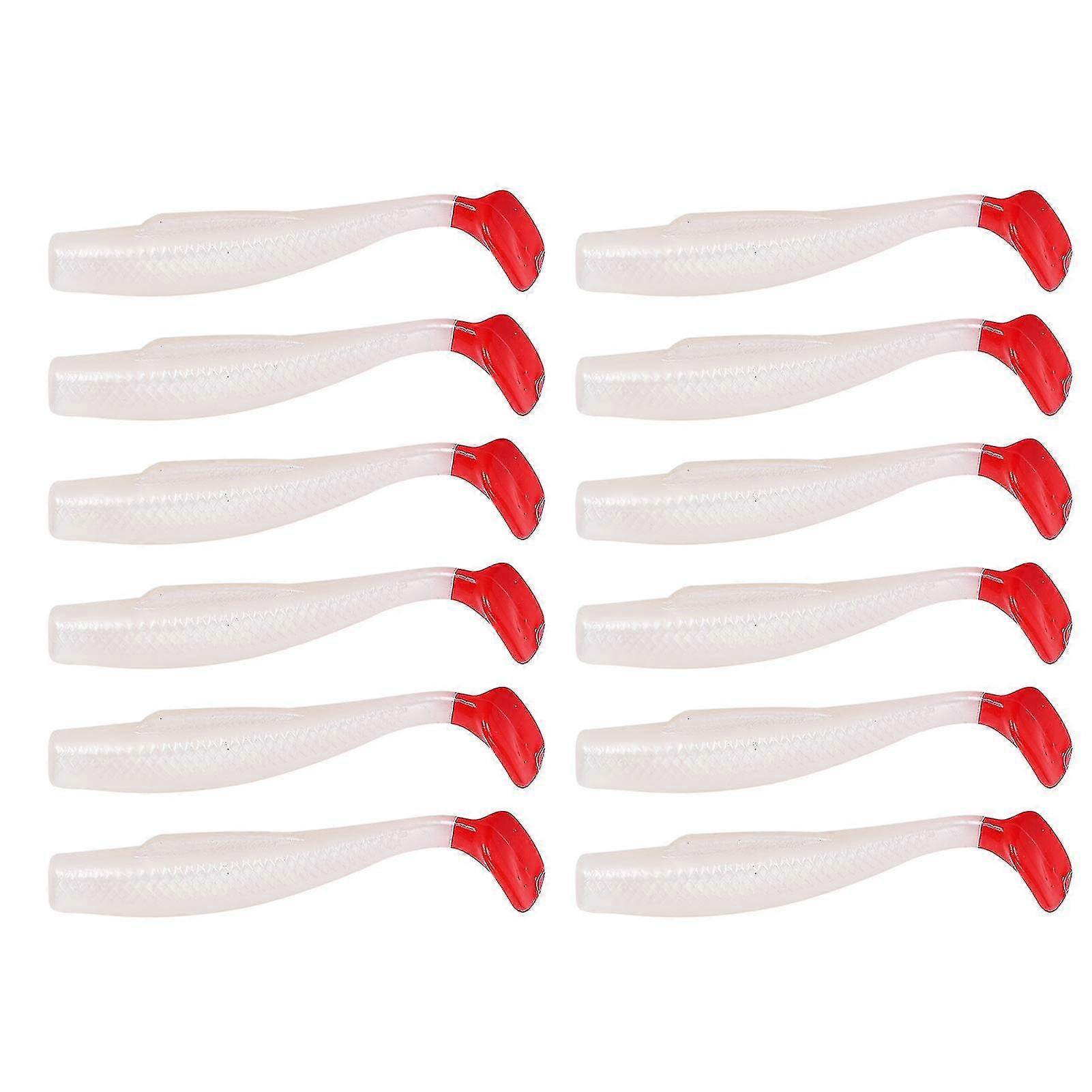 Artificial Simulation Soft Silicone Fishing Lure Set - 6pcs T Tail Soft Bait Accessory
