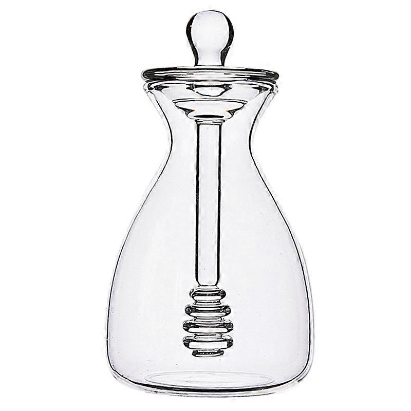 Handmade Honey Jar with Dipping Sauce, Glass Honey Dipping Sauce and Honey Jar