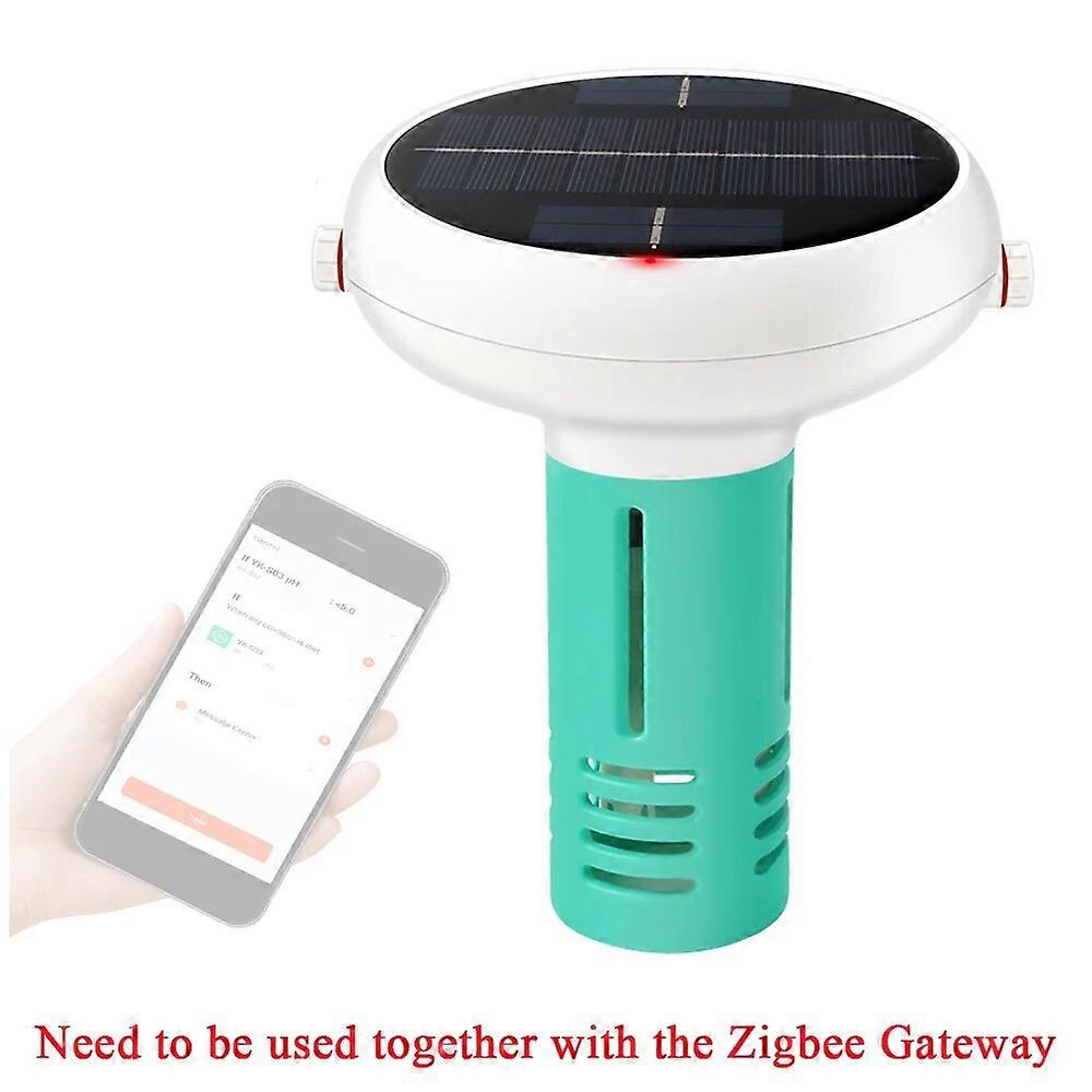 WiFi Chlorin Meter 7 in 1 PH ORP EC Total Dissolved Solids Salinity Temp CL Test Meter Swimming Pool Water Tester Solar Powered