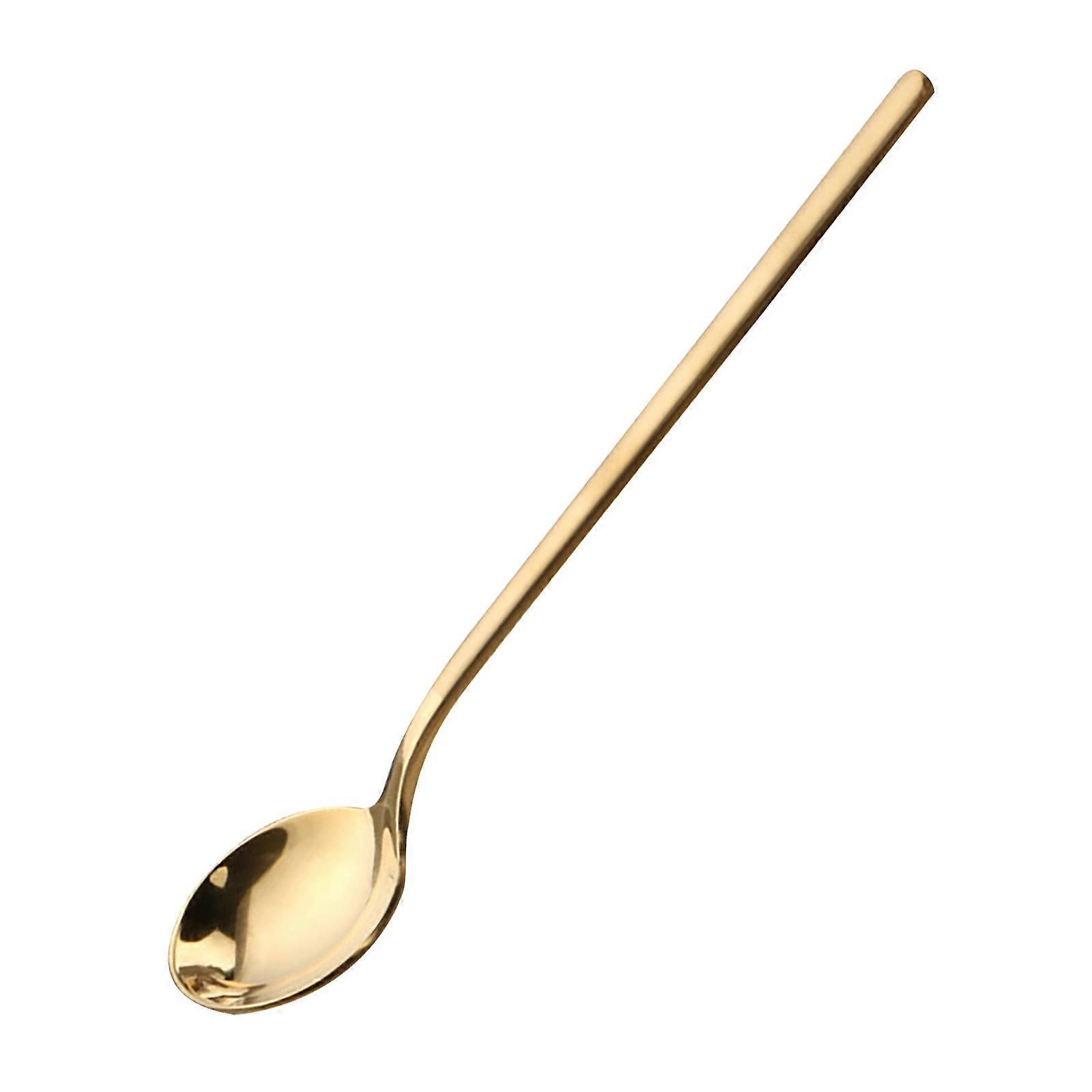 Colorful Spoon Long Handle Spoons Flatware Coffee Drinking Tools Kitchen Gadget