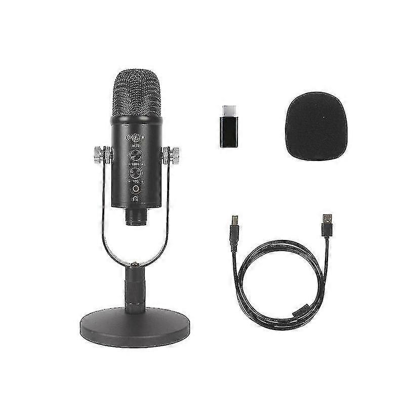 USB kondenzátor mikrofon számítógéphez, Mac, okostelefon, PS4 és PS5, Asmr mikrofon zajszűréssel és visszhanggal, felvételhez, énekléshez, játékhoz, podcastokhoz