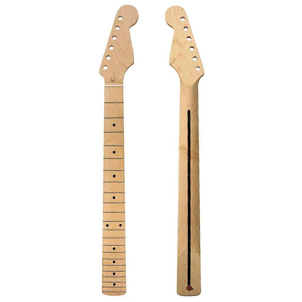 22 Frets Electric Guitar Neck Wooden Fingerboard Abalone Dots for ST Strat