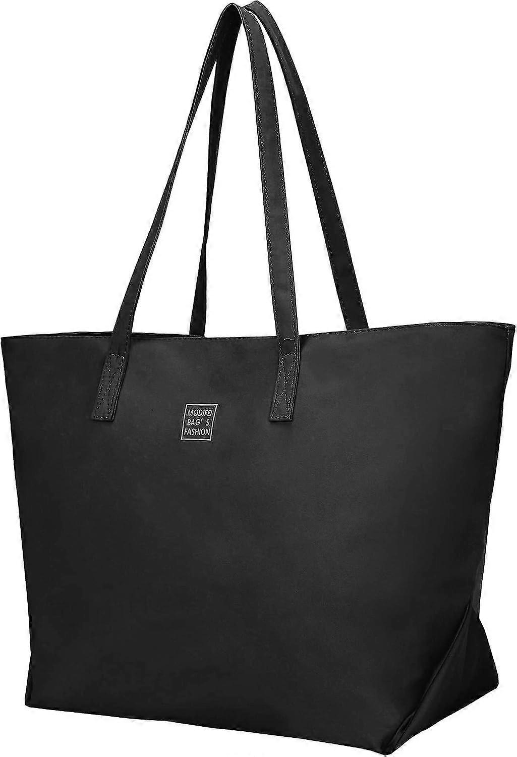 Livacasa Tragetaschen für Frauen, 19,3 Zoll wasserabweisende Umhängetaschen mit großem Fassungsvermögen mit Reißverschluss und Taschen, lässige Ein...