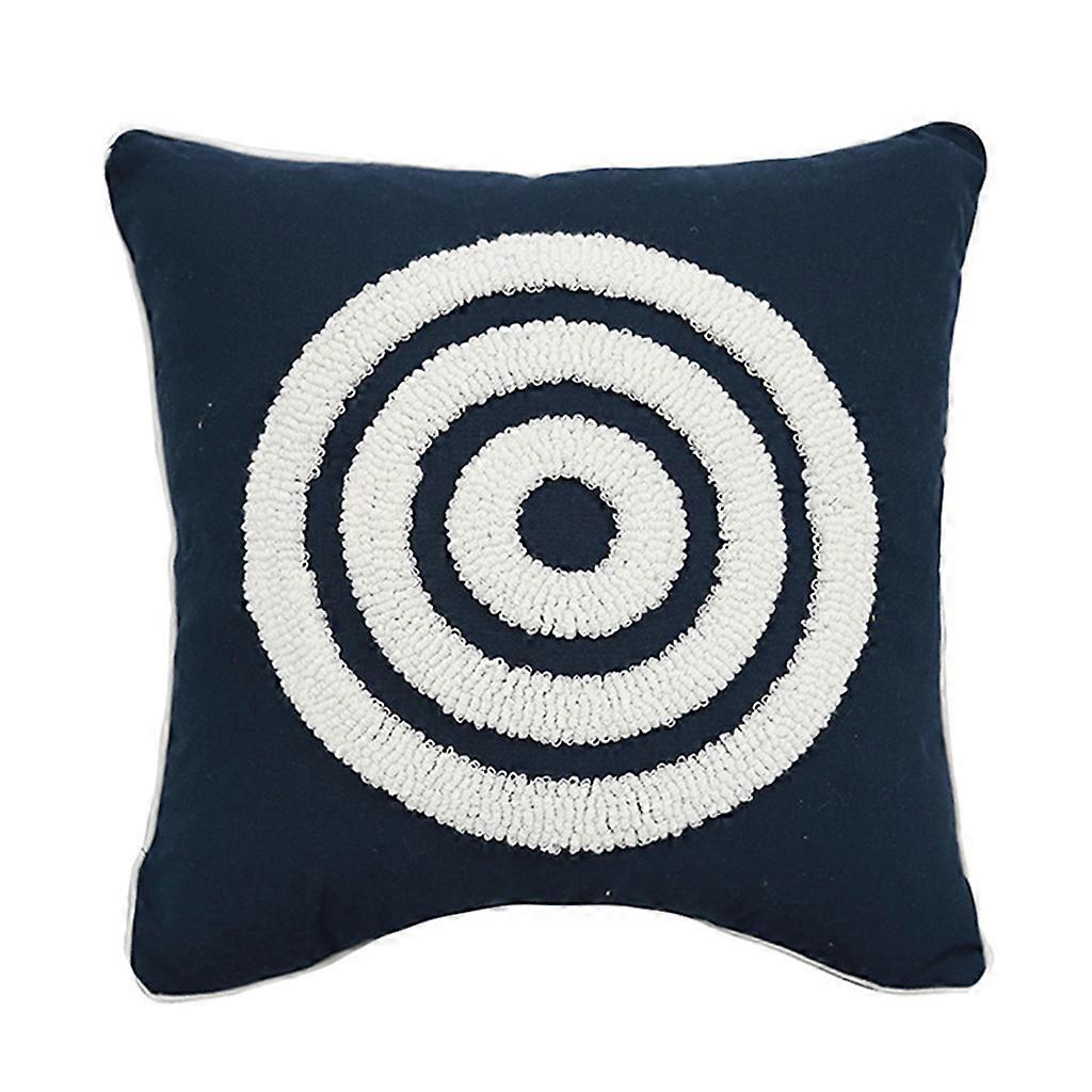 Geometric Lumbar Pillow for Case Woven Tufted Abstract Circle Pattern Cushion Co