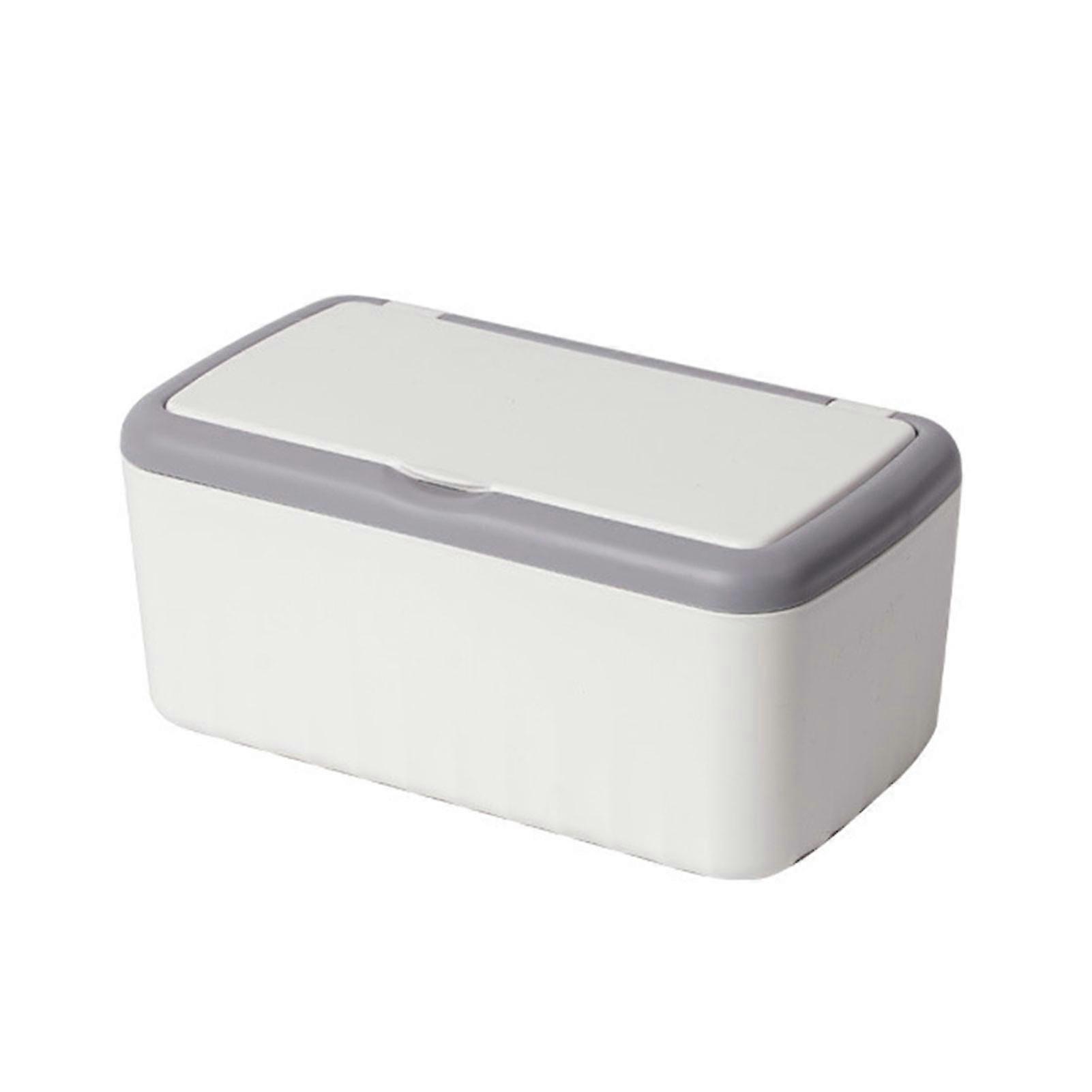 Plastic Tissue Face Mask Dispenser Box Multi Use Tissue Container Box For Office Restaurant Dorms