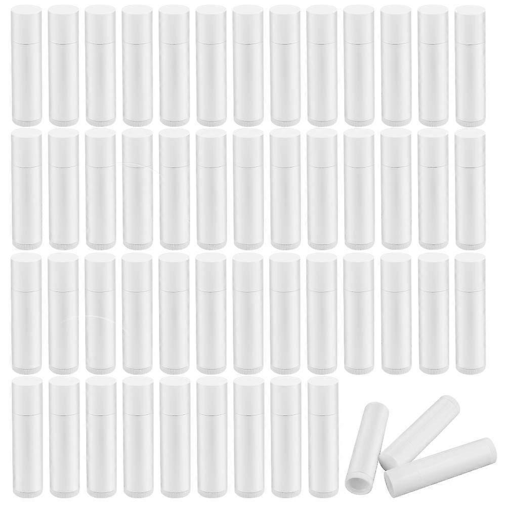 50 PCS Empty Lipstick Container, Lip Gloss Tubes Refillable DIY Lip Gloss Container Empty Plastic Balm Tubes Round