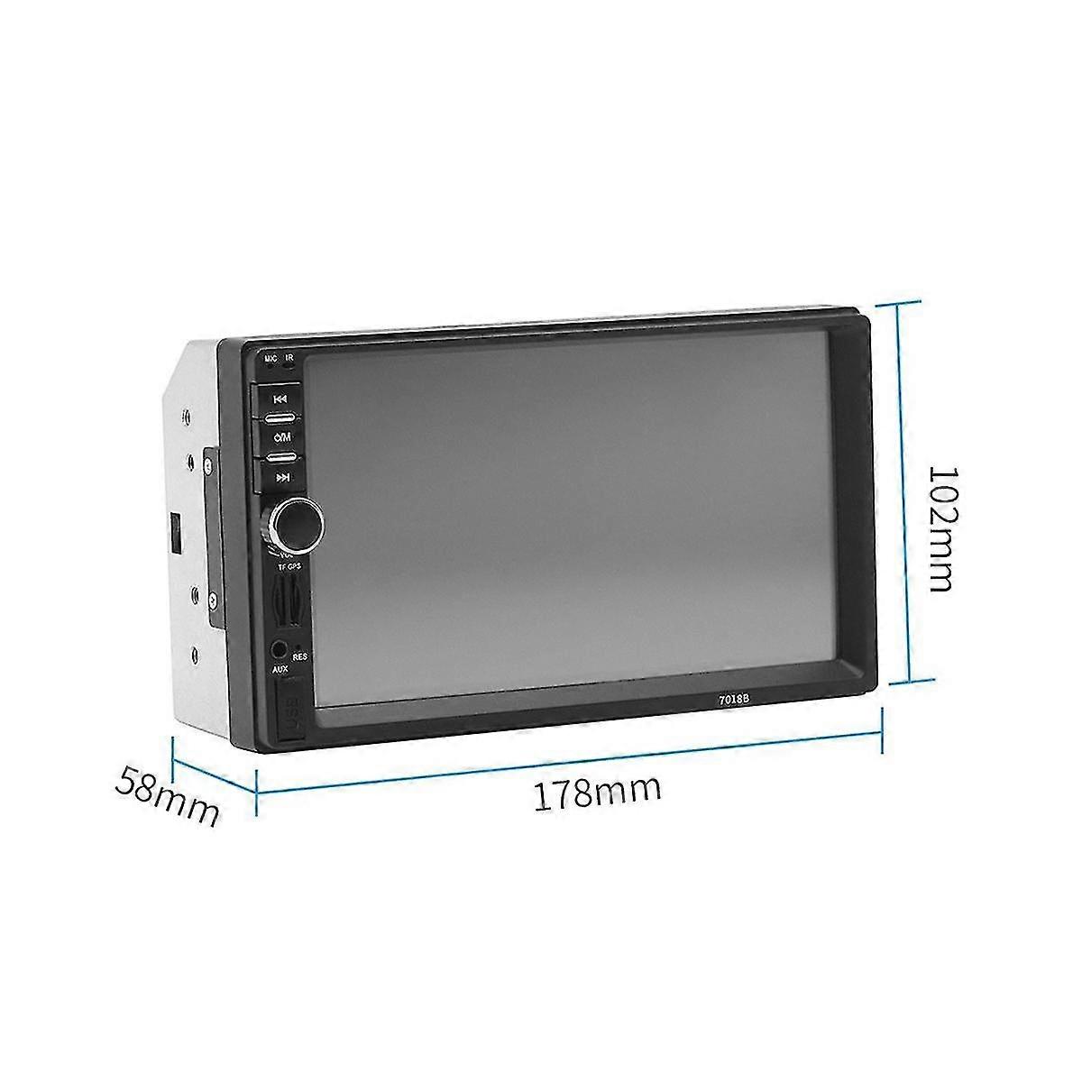 Universal 7 polegadas 2 Din Car Radio Recorder Player Touch Screen Stereo Mp5 Bluetooth Multimedia Player